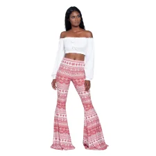 SC Print Casual Flare Pants GXYF-2192