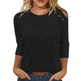 SC Solid Coloar O Neck T Shirt GYZY-6689