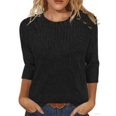 SC Solid Coloar O Neck T Shirt GYZY-6689