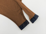 SC Long Sleeve Square Neck Bodysuit GZJF-ZJ2835
