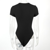 SC Solid Color Short Sleeve Bodysuit GZJF-ZJ2217