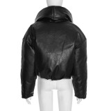SC Solid Color Loose Cotton-padded Jacket MXBF-Q25TP296