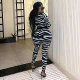 SC Hollow Out Patchwork Bodysuit Two Piece Pants Set MXBF-J25ST306