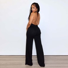 SC Deep V Neck Backless Jumpsuit GZIY-6112