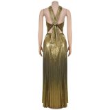 SC Sleeveless Solid Color Maxi Dress BY-7525
