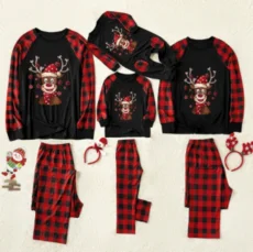 SC Plaid Print Christmas Family Pajama Set YLDF-209177-2