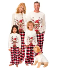 SC Plaid Print Christmas Family Pajama Set YLDF-209177-2