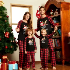 SC Christmas-Printed Homewear Pajamas Matching Family Sets YLDF-2469