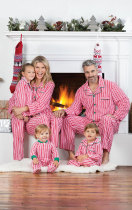 SC Christmas Stripe Printed Parent-Child Pajama Set GSGS-0607#