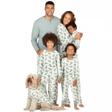 SC Christmas Tree Print Matching Family Pajama Set GSGS-0657