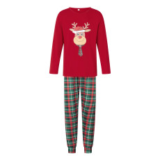 SC Christmas Reindeer Print Matching Family Pajama Set YLDF-2461