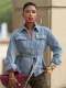SC Long Sleeve Tie Up Denim Coats GYLN-2117