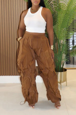 SC Solid Color Patchwork Loose Pants AIL-336