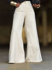 SC Retro White Micro Flared Jeans GYLN-1883