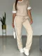 SC Casual Sport Patchwork Two Piece Pants Set GWSF-T8309218435