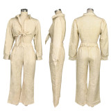 SC Long Sleeve Loose Shirt Pants Suit BMF-TW506