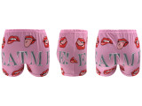 SC Letter Print Tight Short QYMF-3057