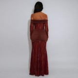 SC Lace Patchwork Backless Tube Top Dress CYA-902088