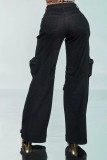 SC Hot Drill Multi-pockets Loose Jeans YUMT-YMT402