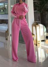 SC Hooded Zipper Sport Two Piece Pants Set YD-8841