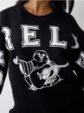 SC Long Sleeve Letter Print Sweatshirt GFCF-1410