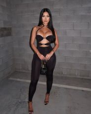 SC Hollow Out Patchwork Two Piece Pants Set SHD-9572