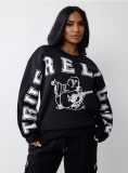 SC Long Sleeve Letter Print Sweatshirt GFCF-1410