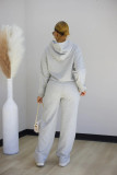 SC Beaded Hooded Sweatshirt And Sweatpants Two-Piece Set HMS-5595
