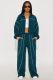 SC Color-blocked Stand-up Collar Two Piece Pants Set YD-8839
