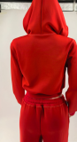 SC Letter Print Hooded Sweatshirt Pant Suit GMJL-HH007