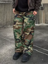 SC Camouflage Print Loose Jeans XCFF-14229
