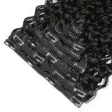 SC Human Hair Clip-On Hair Extensions 8-Piece Set JKLS-80245