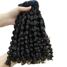 SC Human Hair Curly Wig Hair Bundles JFDX-11745