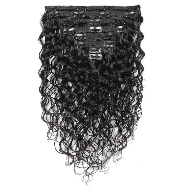 SC Human Hair Clip-On Hair Extensions 8-Piece Set JKLS-80245