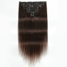 SC Human Hair Wig Straight Hair Lace Clip Hairpiece 8-Piece Set JKLS-75370