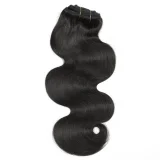 SC Human Hair Clip-In Extensions Natural Color Wigs JKLS-16132