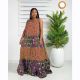 SC Plus Size Print Sleeveless Maxi Dress GCYF-9319