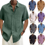SC Plus Size Men's Fashion Solid Color Shirt GSZE-ST22092