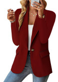 SC Solid Color Long Sleeve Blazers GSZE-ST23138