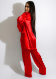 SC Solid Color Long Sleeve Pants Suit GCYF-9373