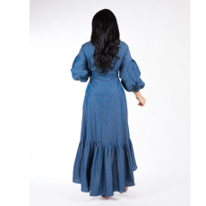 SC Irregular Long Sleeve Maxi Dress GCYF-9022