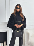 SC Fashion Solid Color Cape Coat GSZE-5382