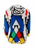 SC Long Sleeve Print Hooded Mini Dress GCYF-9183