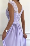 SC Sleeveless Lace Backless Maxi Dress GSZE-1996