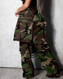 SC Camouflage Print Straight Jeans LSD-25251