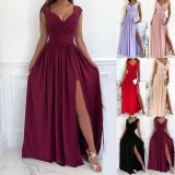 SC Sleeveless Lace Backless Maxi Dress GSZE-1996