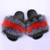 SC Genuine Fox Fur Non-Slip Slippers NGZR-GT542