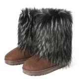 SC Furrzy Thick-soled Snow Boots NGZR-66218