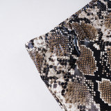 SC Snake Print Leather Shorts GPKJ-MR45064