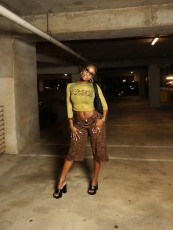 SC See Through Print Tops YWXS-K25L989